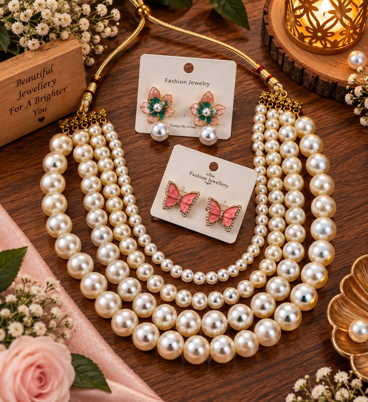 Pearl choker and stud combo design 05