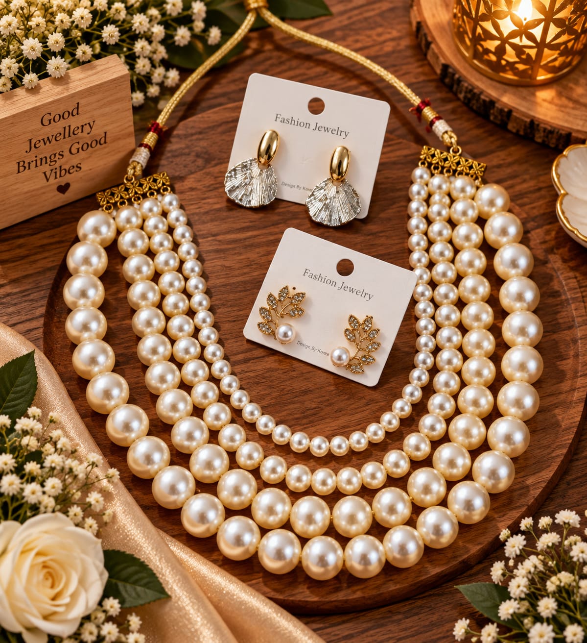 Pearl choker and stud combo design 03